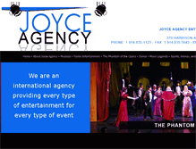 Tablet Screenshot of joyce-agency.com